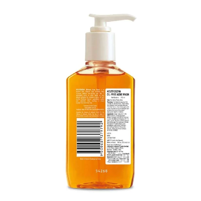 Neutrogena Oil-Free Acne Wash, 175 ml-2.webp